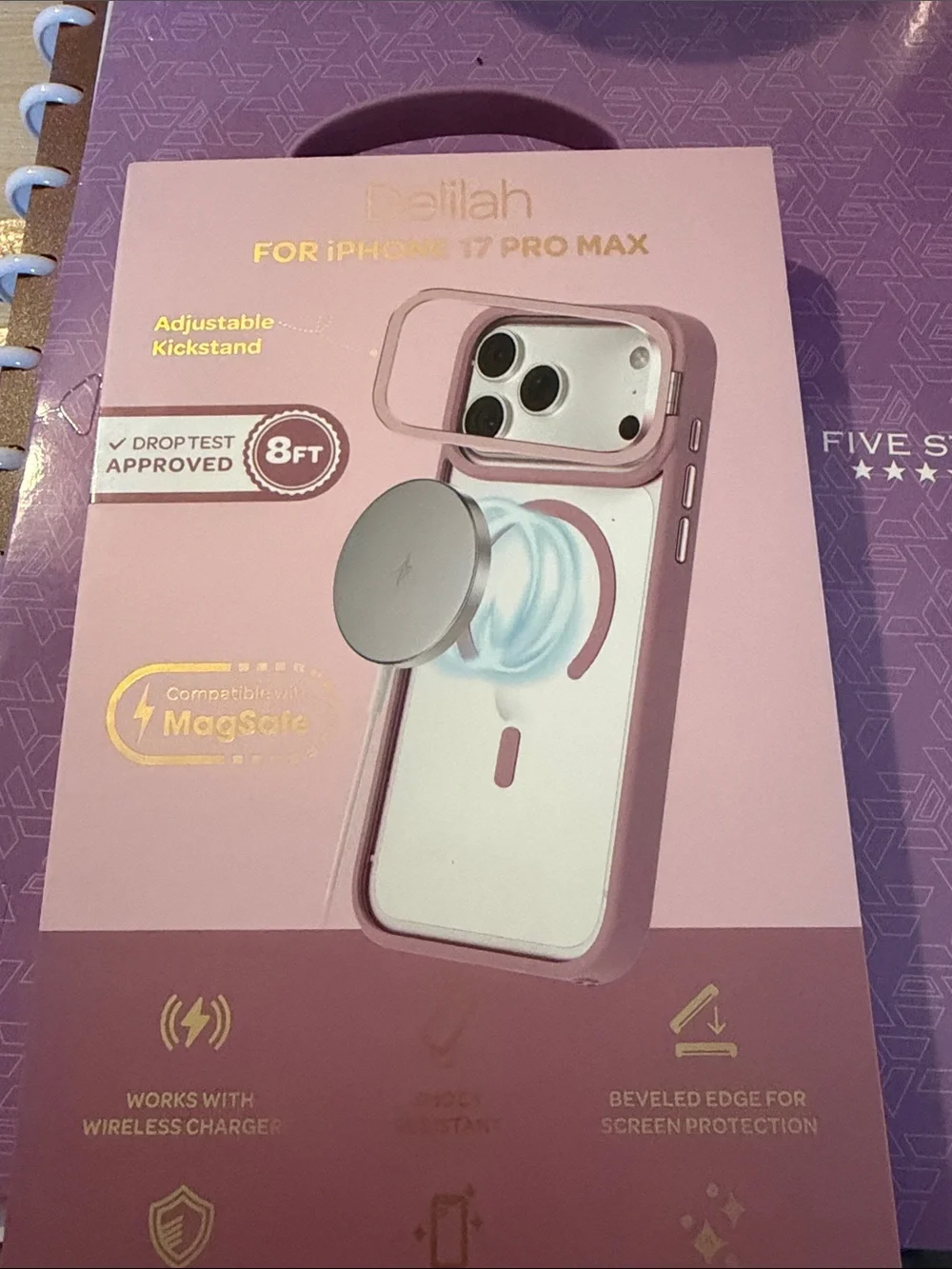 Elila MagSafe-Compatible Slim Protective Case for iPhone 17 Pro Max - Rose Pink